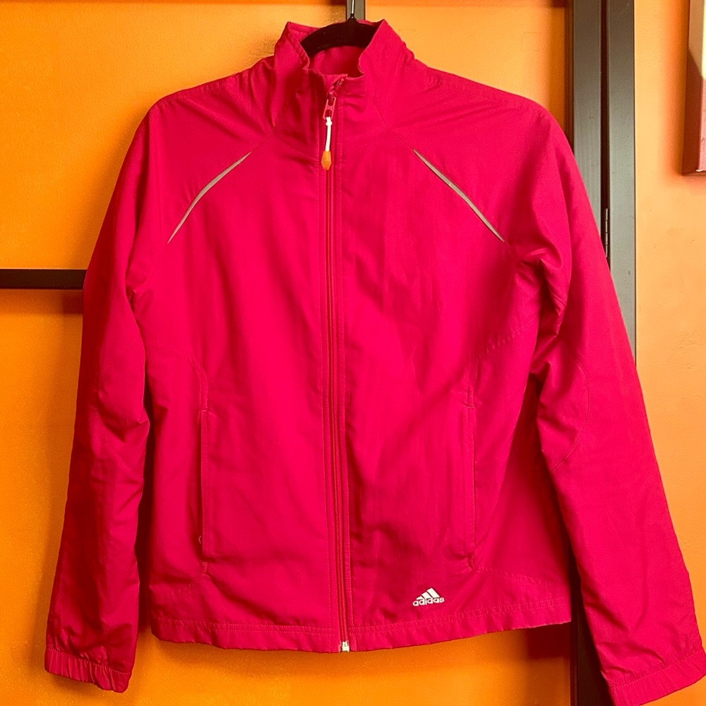 Adidas Climaproof Pink Lightweight Windbreaker Jacket